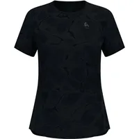 Odlo Damen Zeroweight Engineered Chill-Tec T-Shirt (Größe L, schwarz)