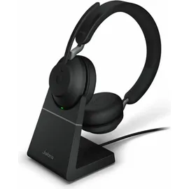 JABRA Evolve2 65 USB-A MS Teams Stereo schwarz mit Ladestation