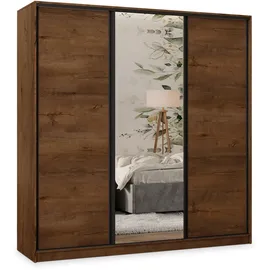 masseno Schwebetürenschrank TARI 180 x 205 x 58 cm Eiche