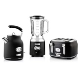 Westinghouse Retro Frühstücks-Set schwarz 3-tlg. mit Standmixer