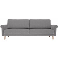 HÜLSTA sofa 2-Sitzer »hs.450«, modern Landhaus, Füße in Nussbaum, Breite 168 cm grau