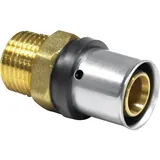 heima24 Pressfitting Übergang 20 x 2,0 mm - 1/2 Zoll Außengewinde Fitting