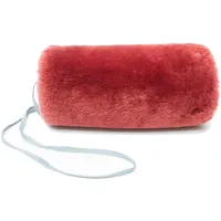 Reissner Lammfelle Engel warmer Lammfell Muff Handwärmer für Damen und Herren bordeaux rot - Einheitsgröße