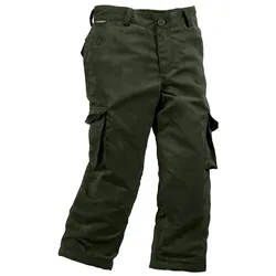 Hubertus Kinderhose Microvelours, oliv-braun, 116