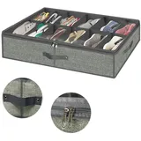 BTTO Schuhbox Organizer Schuhkarton für 12 Paar Schuhe mit transparentem Deckel
