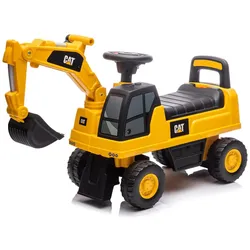 Chipolino Kinder Rutschauto CAT Excavator Bagger Schaufel Staufach ab 12 Monaten gelb