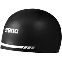 ARENA Unisex-Erwachsene 3D Soft USA Racing Badekappe, Schwarz, Extra Large