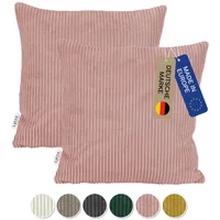 Lycce 2er Set Kissenbezug aus trendigem Cordstoff (50 x