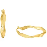 Amor Paar Creolen AMOR "2014196", gold (goldfarben), Ohrringe, Damen, Gelbgold 375