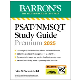 Kaplan Publishing PSAT/NMSQT Premium Study Guide: 2025: 2 Practice Tests + Comprehensive Review + 200 Online Drills: von Brian W. Stewart / Kaplan Publishing / Taschenbu