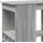 vidaXL Bartisch mit Regal 90 x 47,5 x 103,5 cm Grau