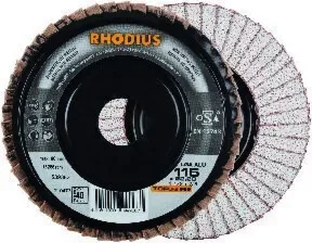 RHODIUS Lamellenschleifscheibe LGA ALU 115mm K 60