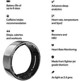 ultrahuman Ring Air Silber Ringgröße 10