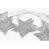 Myflair LED Lichterkette mit Sternen 200 cm Silber