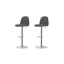by living Barstuhl 2er-Set ¦ grau ¦ Maße (cm): B: 41 H: 110