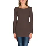 Alkato Langarmshirt Braun L