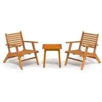 vidaXL 3-tlg. Bistro-Set Massivholz Akazie