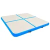 Aufblasbare Gymnastikmatte mit Pumpe 200x200x10 cm PVC Blau