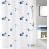 KLEINE WOLKE Duschvorhang Miami 180 x 200 cm blau