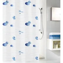 KLEINE WOLKE Duschvorhang Miami 180 x 200 cm blau