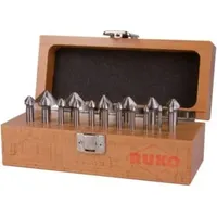 Ruko Kegel- und Entgratsenker-Satz DIN 335 Form C 90° HSS für rostfreien Stahl, Bronze und Gusseisen