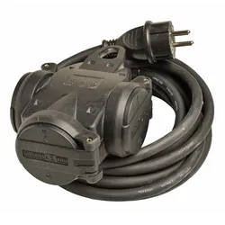 Walther Werke 3-fach Verteiler Steckdose 39100301045304