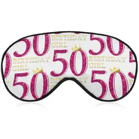 Geschenke zum 50. Geburtstag, Schlafmasken, Augenschutz, Verdunkelung, mit verstellbarem Gummiband, Nacht-Augenbinde für Damen, Herren, Yoga, Reisen, Nickerchen
