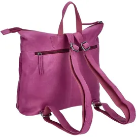 The Skandinavian Brand Damen Leder Rucksack Lila