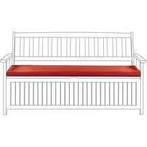Beliani Bankauflage 148 x 45 x 5 cm rot 1 St.