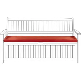 Beliani Bankauflage 148 x 45 x 5 cm rot 1 St.