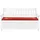 Beliani Bankauflage 148 x 45 x 5 cm rot 1 St.
