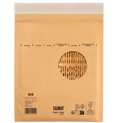 Mailmedia Papierpolster-Versandtasche ohne Fenster 50 Stück 235 × 265 mm braun, 23.5x26.5 cm
