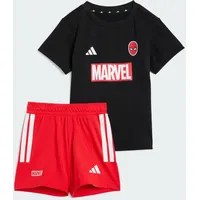 Adidas Marvel Spider-Man T-Shirt-Set für Kinder schwarz|weiß 80-86cm 18M-2J