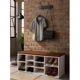 Hti-Living Katja1 10 Fächer 100 x 40 x 30 cm weiß / weiß