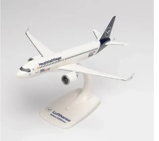Herpa 613156 - Snap-Fit: Lufthansa Airbus A320neo “Hauptstadtflieger” – D-AINZ