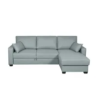 Sofa.de Ecksofa mit Schlaffunktion Asti ¦ türkis/petrol ¦ Maße (cm): B: 241 H: 86 T: 162