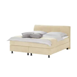 SKAGEN BEDS Boxspringbett  Vegg Towel , beige , Maße (cm): B: 165 H: 112,5