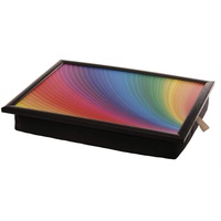 Andrew ́s Knietablett Laptray mit Kissen Tablett für Laptop Colours Regenbogen Fächer