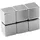 ALLboards Magnet silber, Metall 1,0 x 1,0 x 1,0 cm, 6 St.