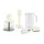 Smeg HBAC11CR 4er-Set, XXL-Mixbecher, Zerkleinerer, Kartoffelstamper, Schneebesen Creme