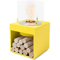 EcoSmart POP 8L [Design Ethanol Kamin]: Gelb - mit Schutzhülle