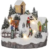 Star Trading Alpville Weihnachtsdeko Winterlandschaft mit 4 warmweißen LEDs