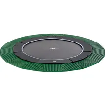 EXIT TOYS Dynamic ebenerdiges Trampolin 366 cm inkl. Freezone Sicherheitsplatten schwarz