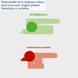 SCHEPPACH Band- und Tellerschleifer BTS800Vario Schleifmaschine mit LCD Display & stufenloser Vario Speed | 400W | klappbar | Schleifband 914x100mm | Ø150mm Klettschleifteller | inkl. Queranschlag
