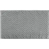 Intirilife Duschvorleger Badmatte Duschmatte in Dunkel Grau - 80 x 50 cm - Badvorleger Teppich für Bad und Waschküche rutschfest waschbar