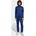 Basic 3-Streifen French Terry Blau XL