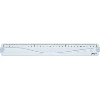 Maped Lineal Geometric, Green, 30 cm, Kunststoff transparent