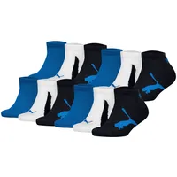 Puma Sneakersocken 12er Pack Schwarz/Weiß/Blau 35-38