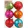 Inges Glas Christbaumkugeln Weinachtskugeln Kunststoff Ø 9 cm 6 Stück bunt