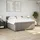 vidaXL Boxspringbett mit Matratze Taupe 180x200 cm Stoff